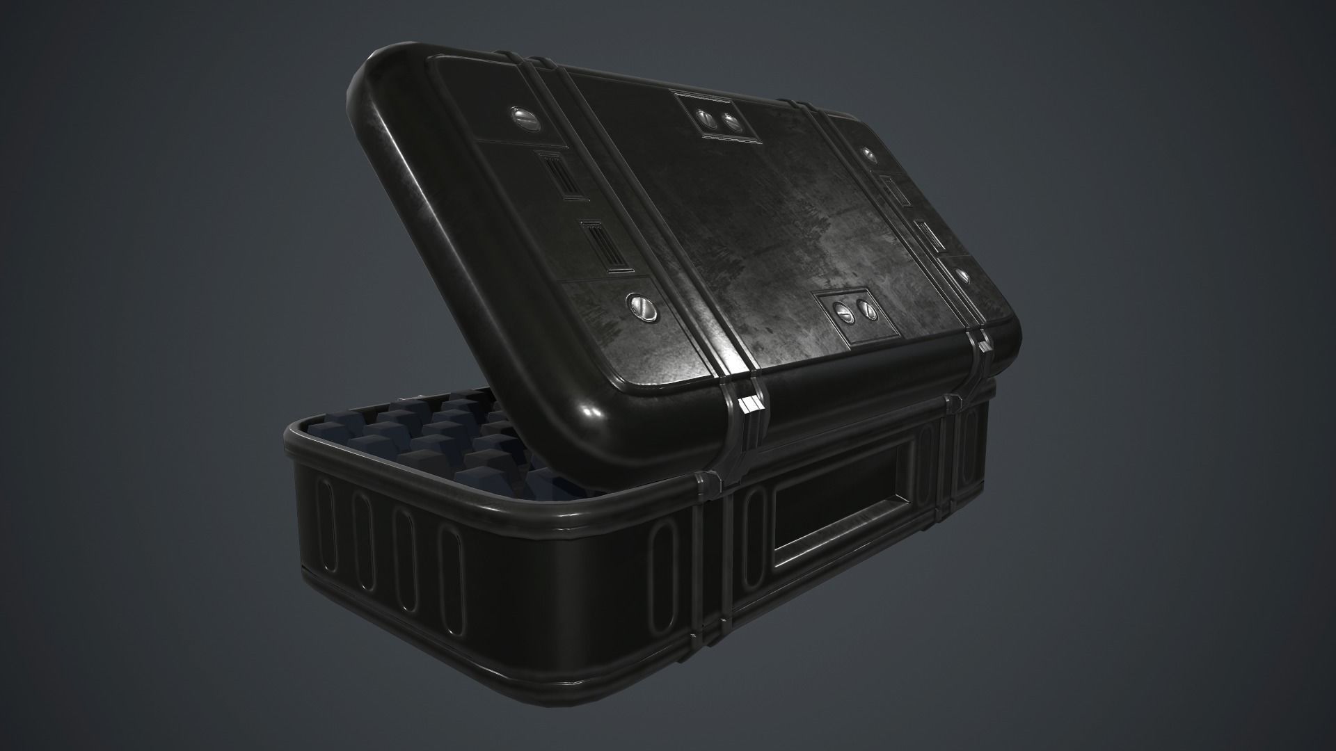Military Weapon Case PBR Game Ready Low-poly 3D model_7
