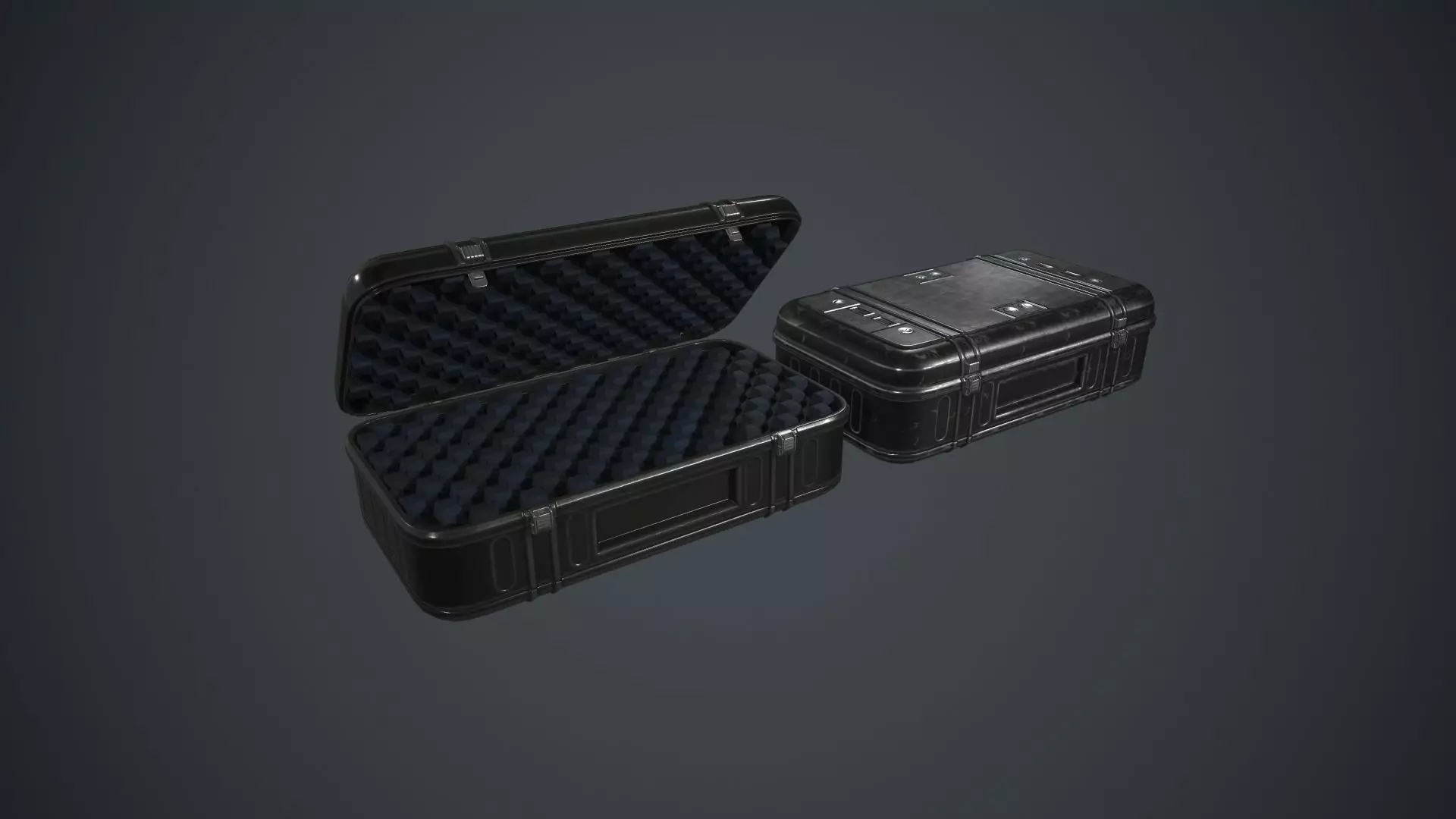 Military Weapon Case PBR Game Ready Low-poly 3D model_0