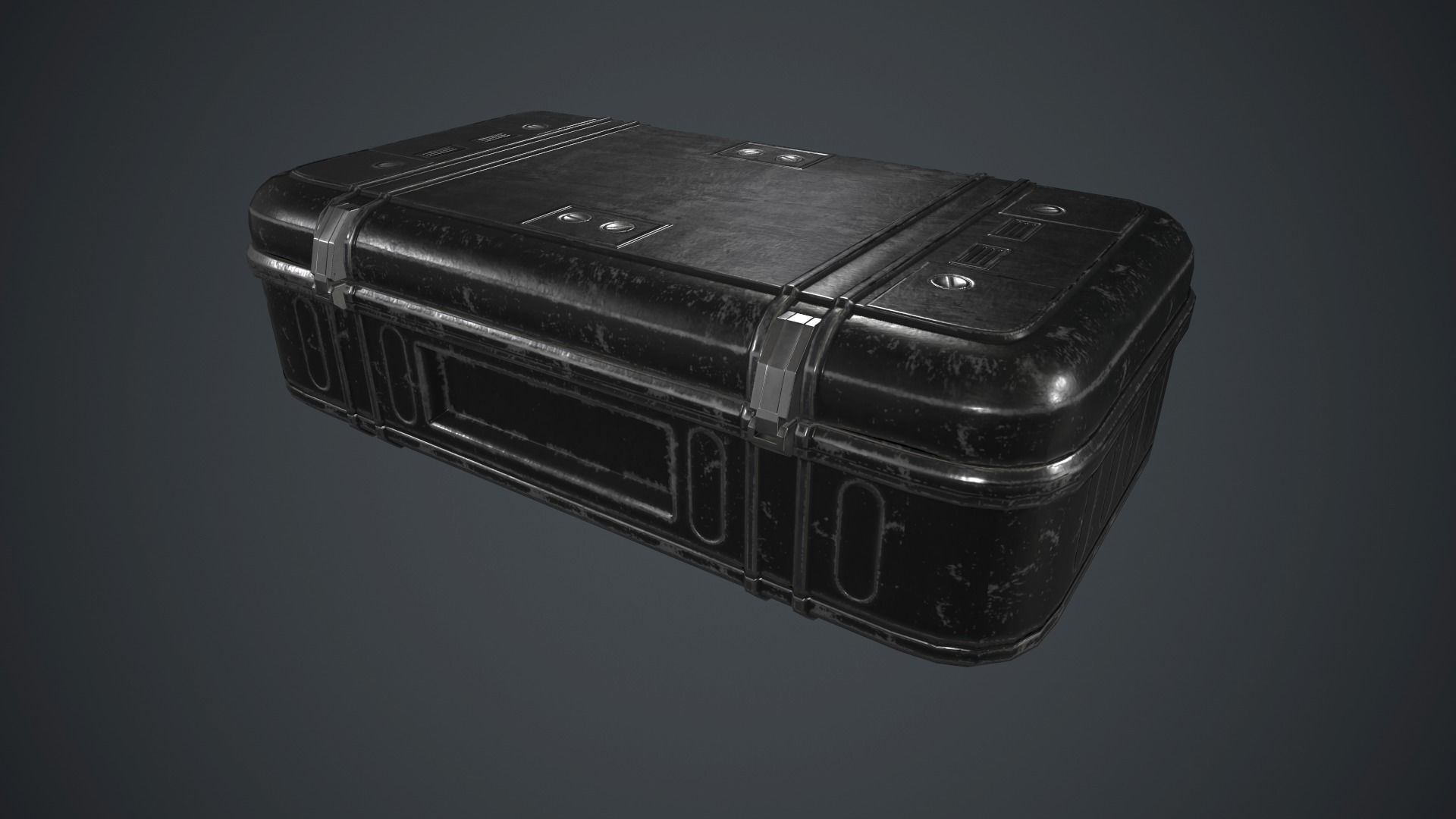 Military Weapon Case PBR Game Ready Low-poly 3D model_11