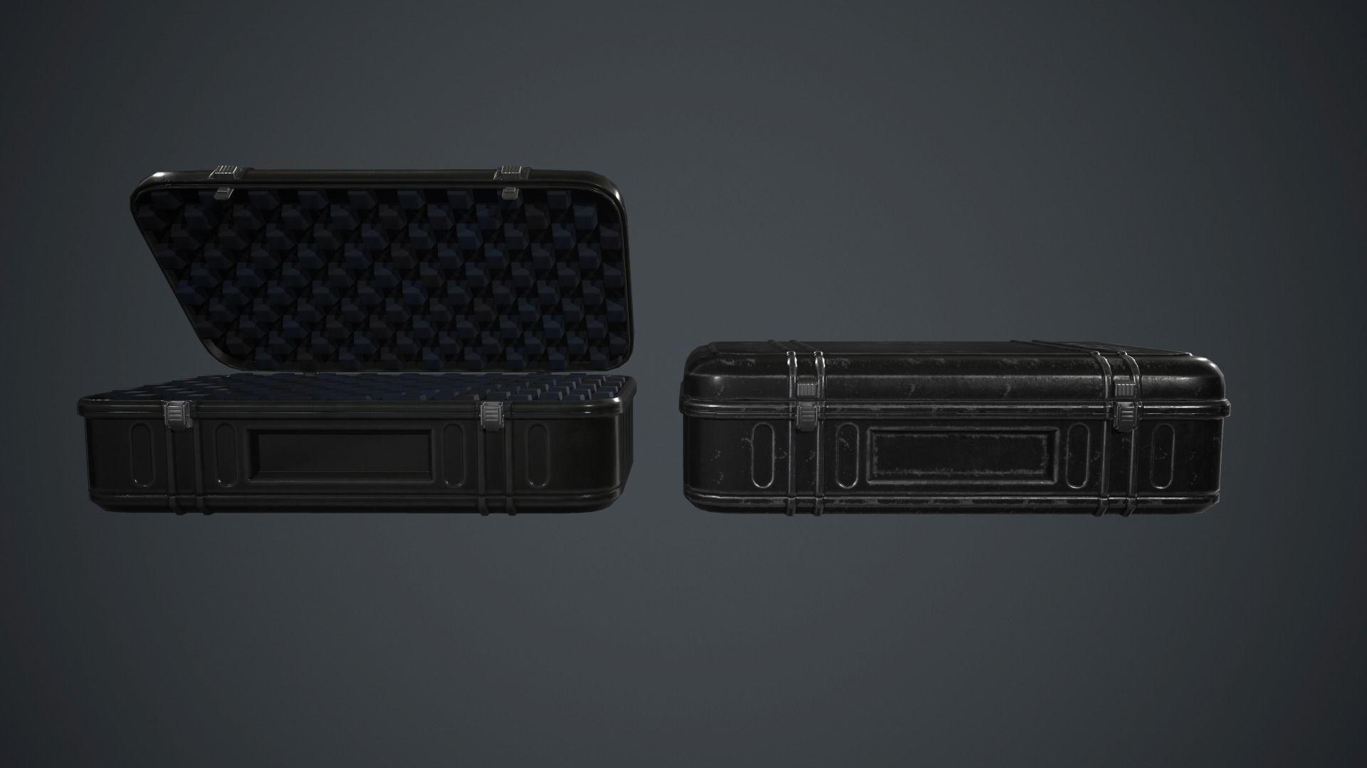 Military Weapon Case PBR Game Ready Low-poly 3D model_4