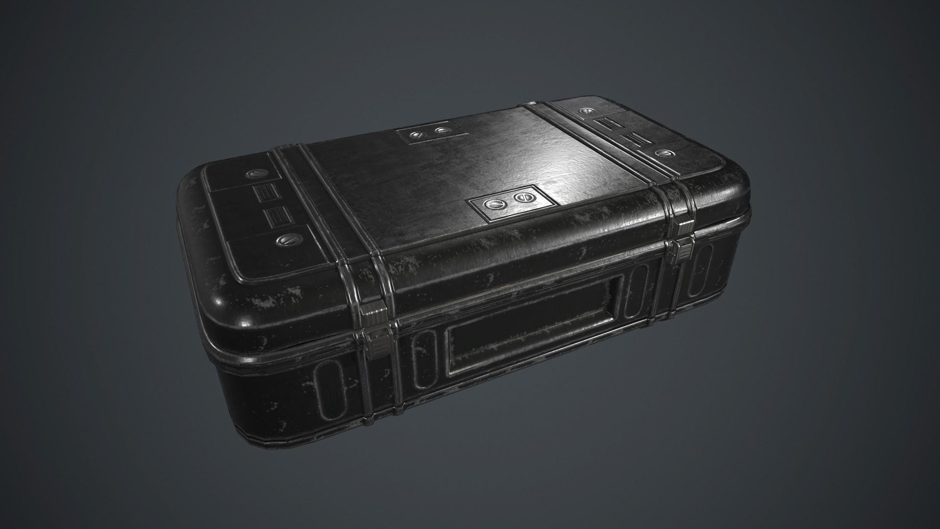 Military Weapon Case PBR Game Ready Low-poly 3D model_9