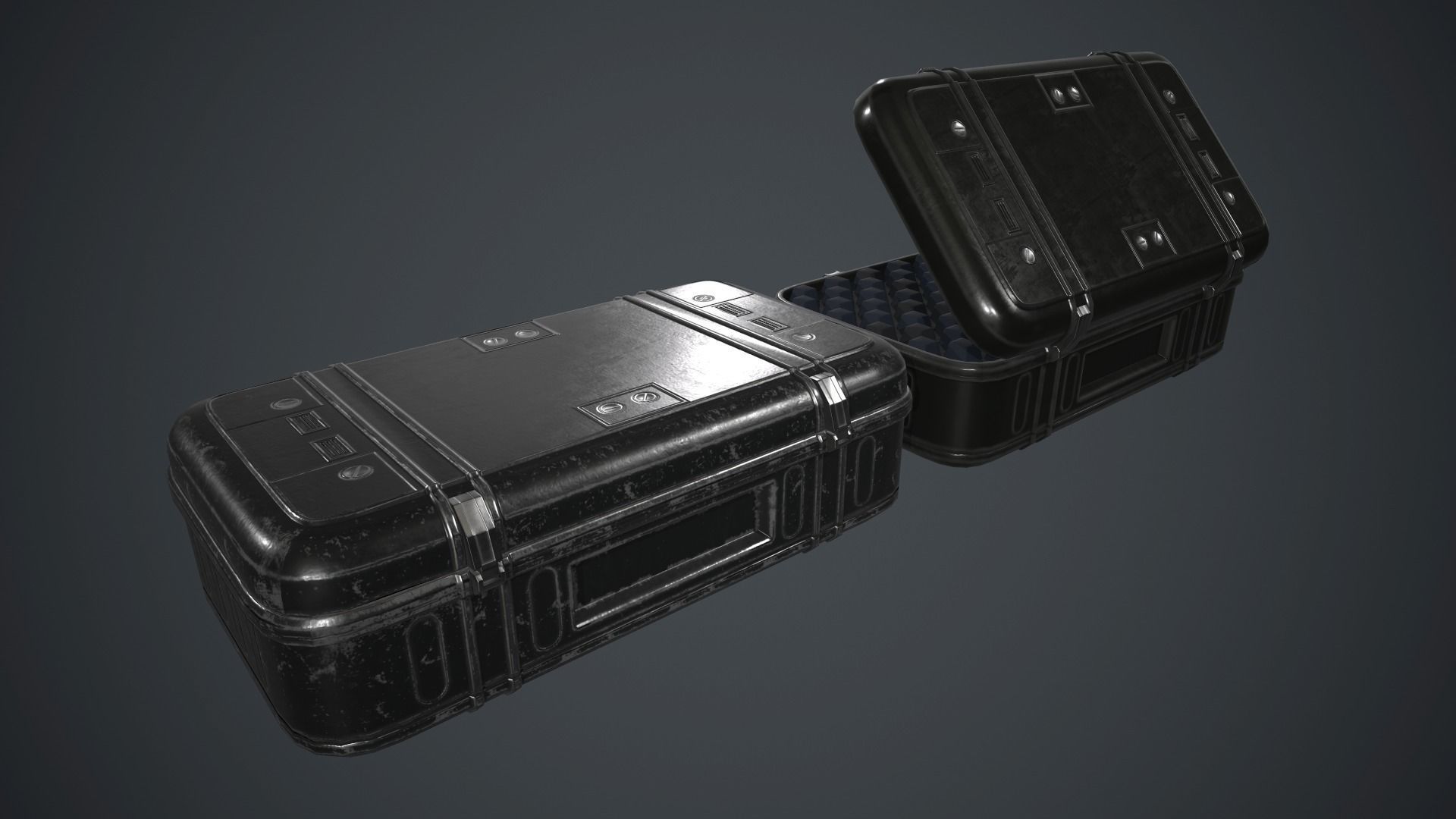 Military Weapon Case PBR Game Ready Low-poly 3D model_3