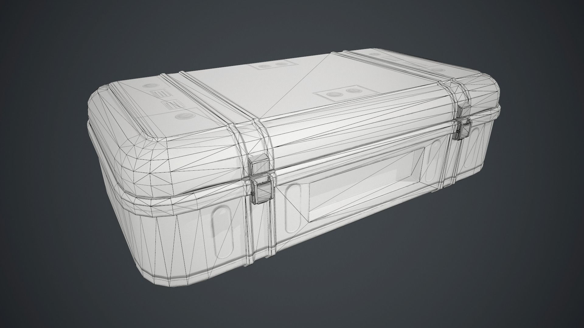 Military Weapon Case PBR Game Ready Low-poly 3D model_16