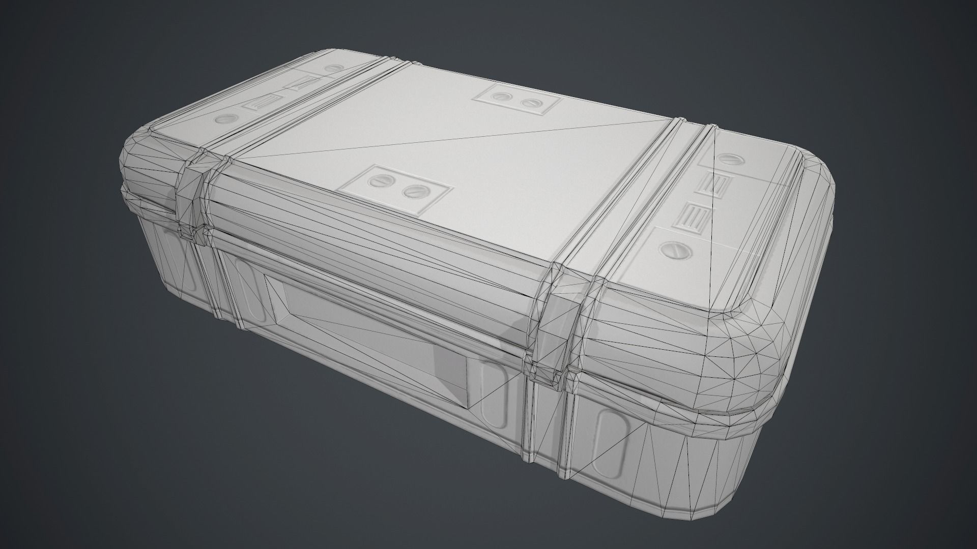 Military Weapon Case PBR Game Ready Low-poly 3D model_15
