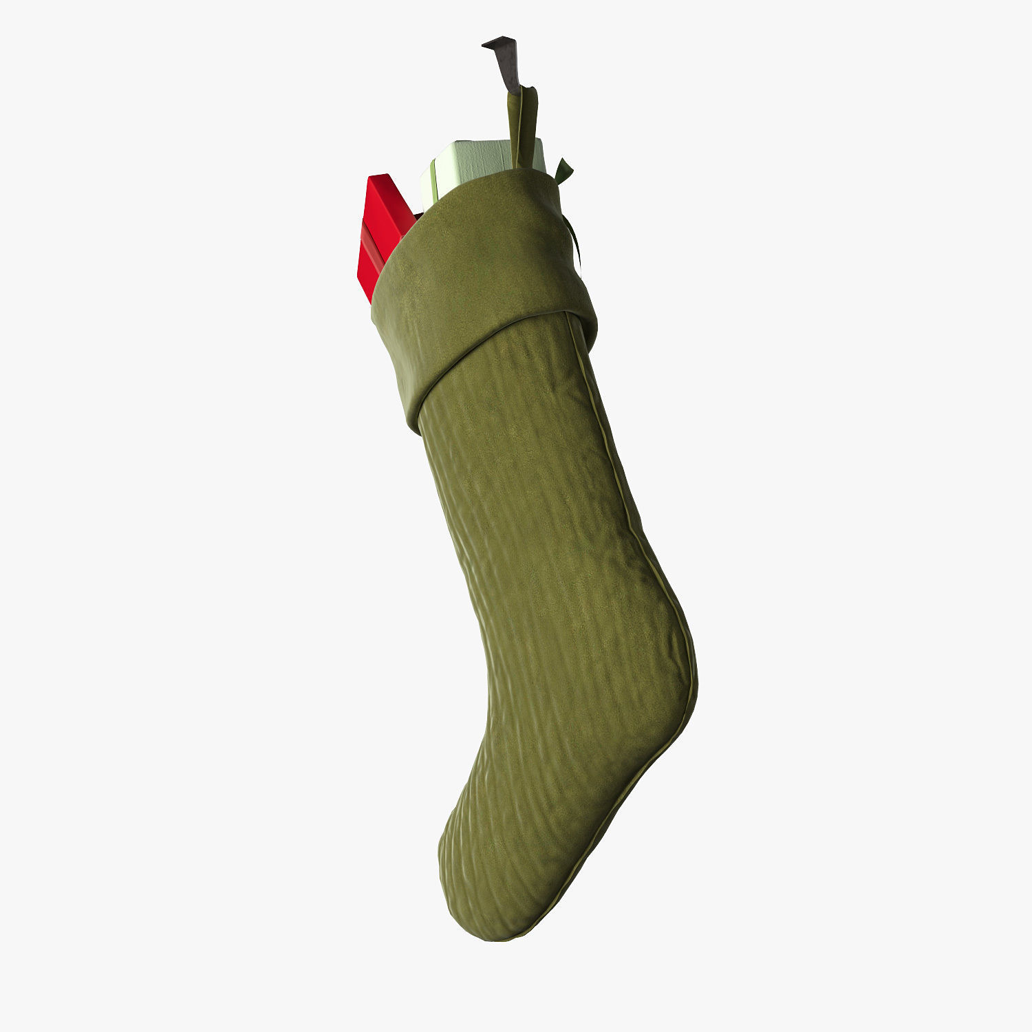 Christmas stocking 3D model_3