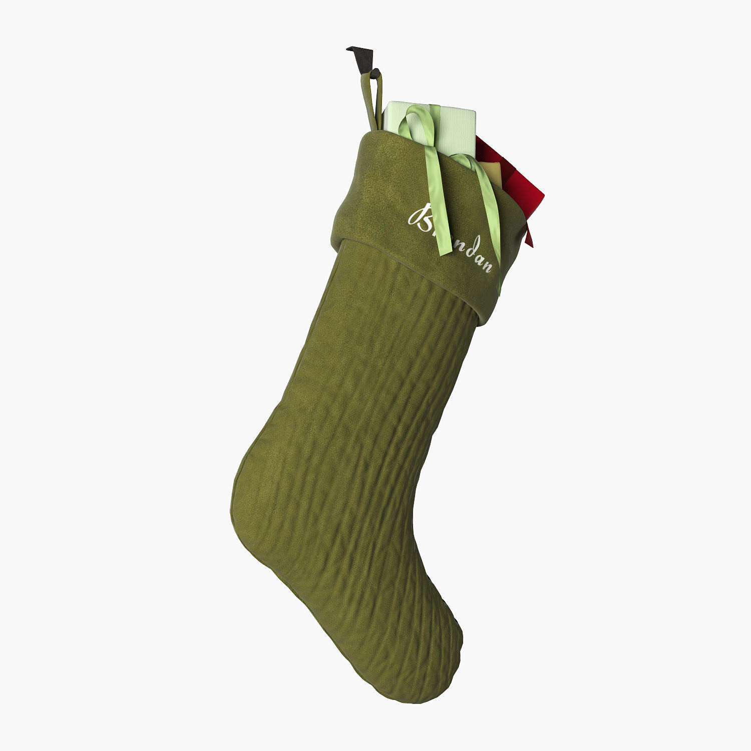 Christmas stocking 3D model_2