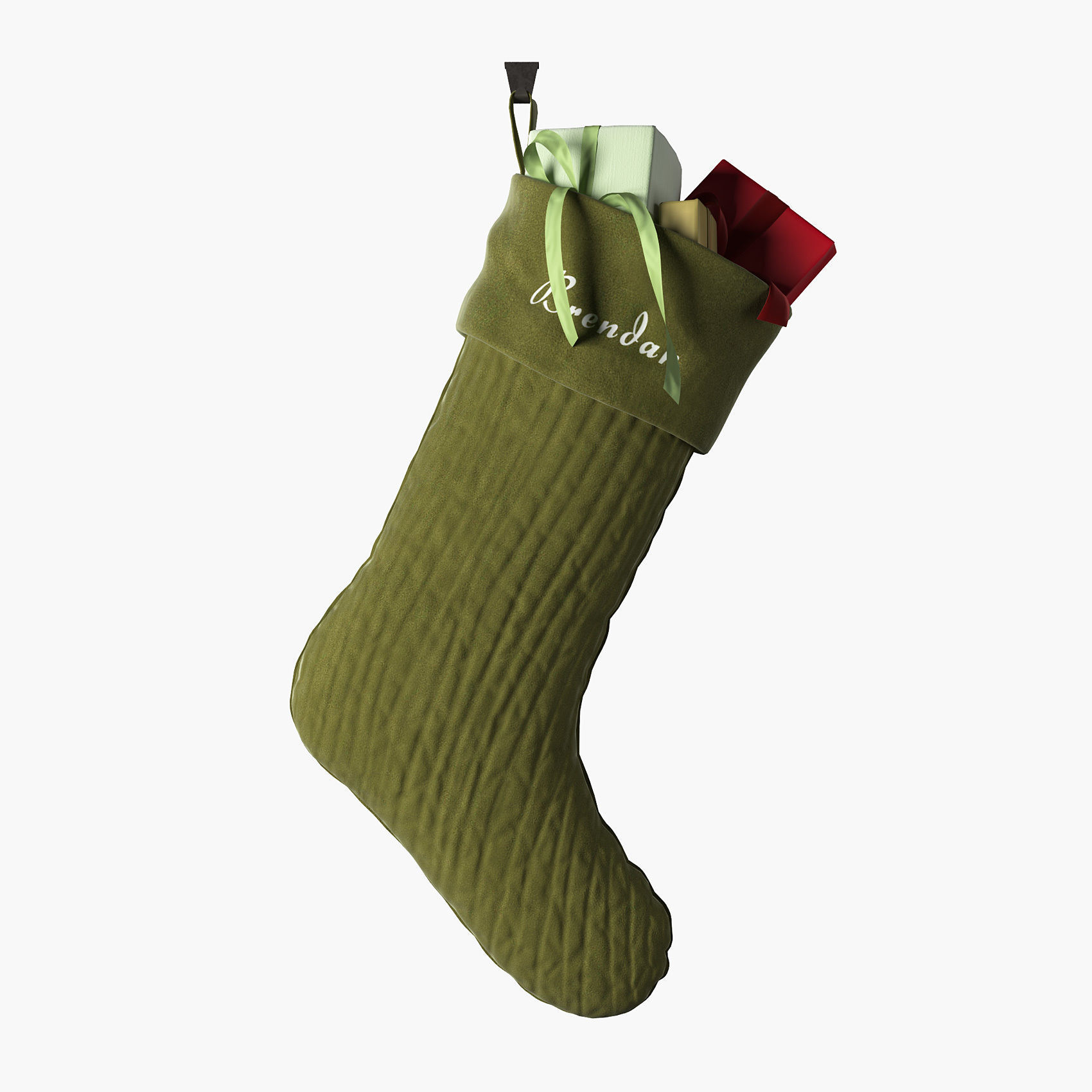 Christmas stocking 3D model_0