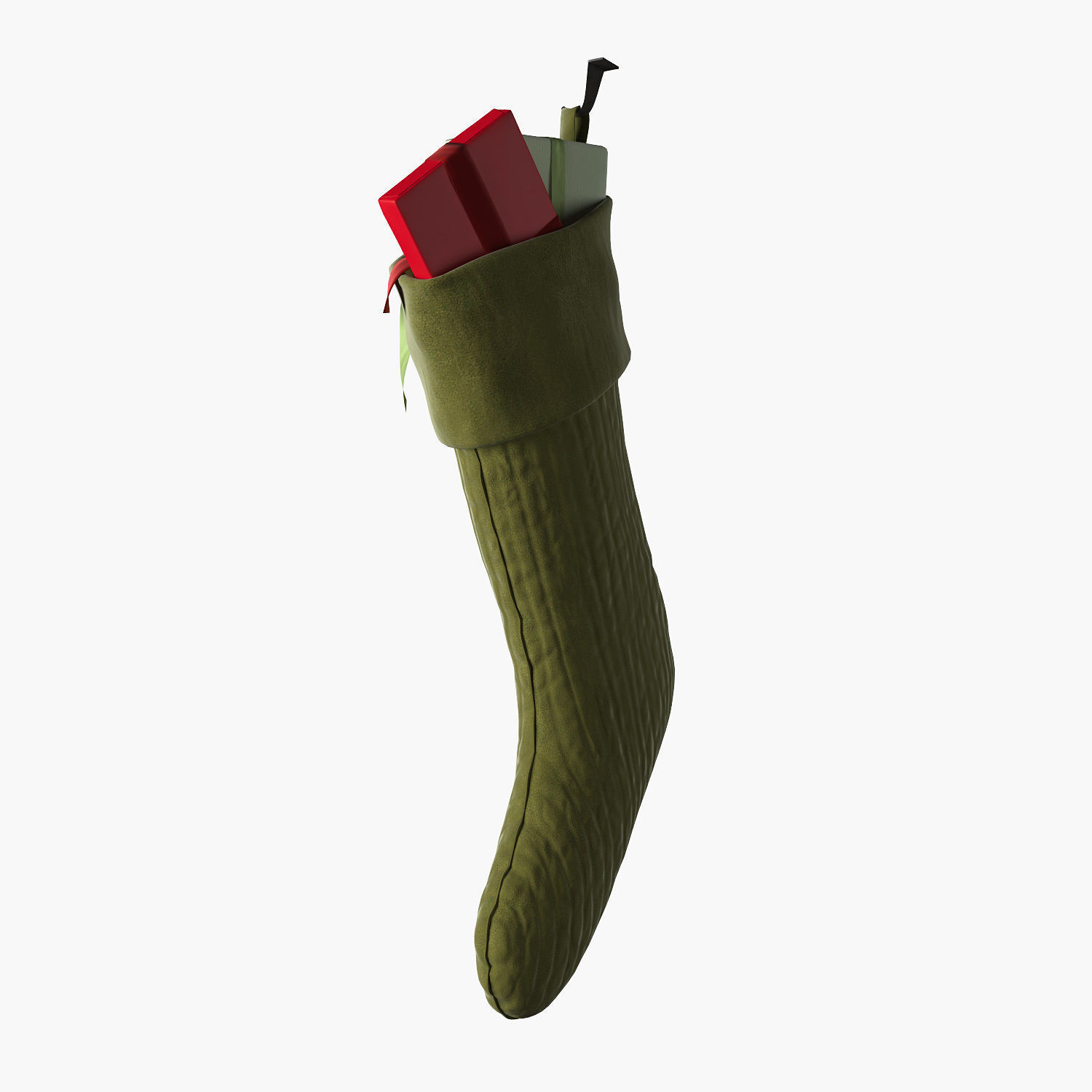 Christmas stocking 3D model_4