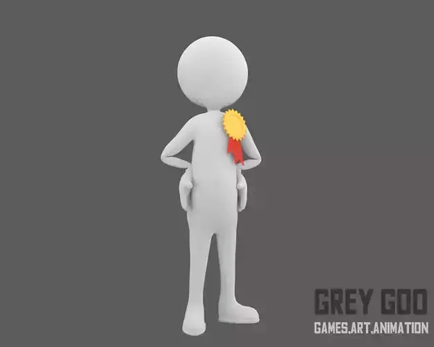 Stickman man Low-poly 3D model Stickman man Low-poly 3D model