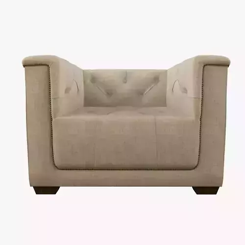 Restoration Hardware  Savoy Upholstered Chair  Low-poly 3D model