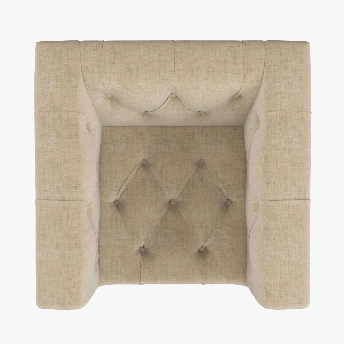 Restoration Hardware  Savoy Upholstered Chair  Low-poly 3D model_4