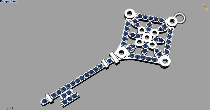 Tiffany Key Pendant 3D print model