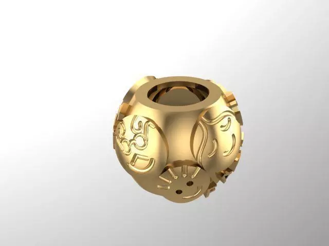 happy family charm ball 3D print model