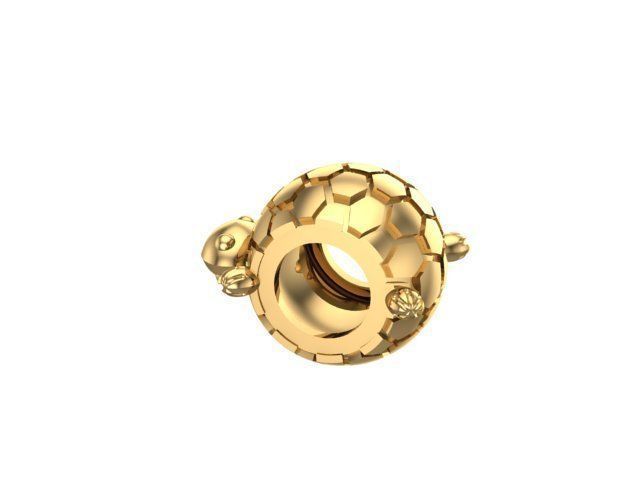 charming turtle charm ball  3D print model_1