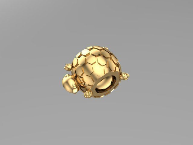 charming turtle charm ball  3D print model