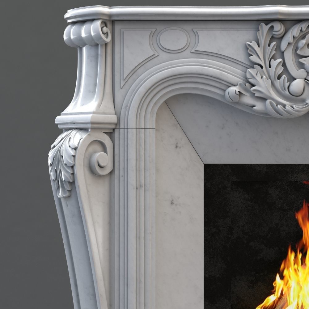 Fireplace Gusar 3D print model_7