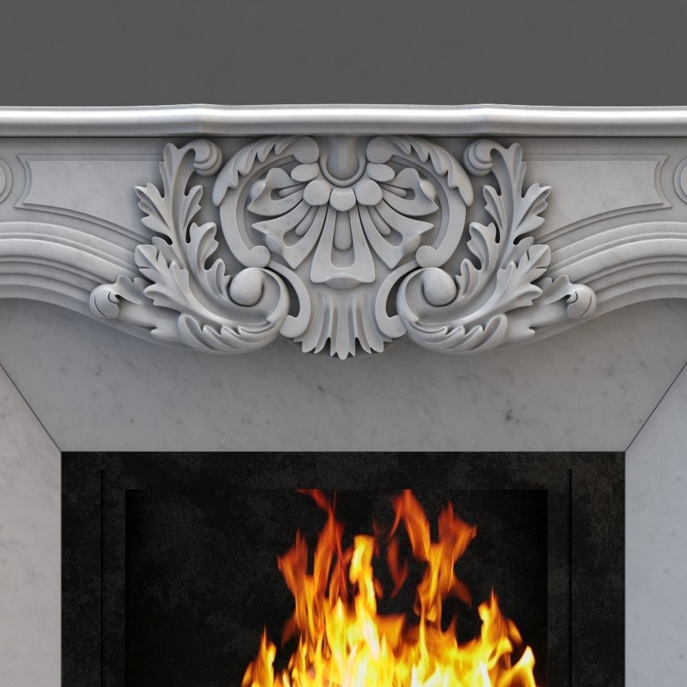 Fireplace Gusar 3D print model_9