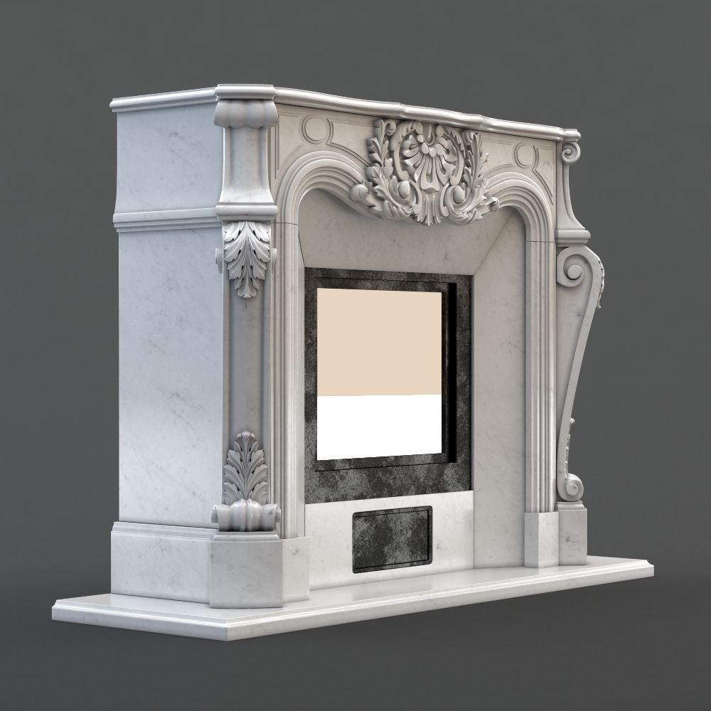 Fireplace Gusar 3D print model_2