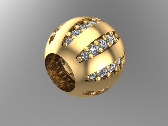 stony charm ball  3D print model