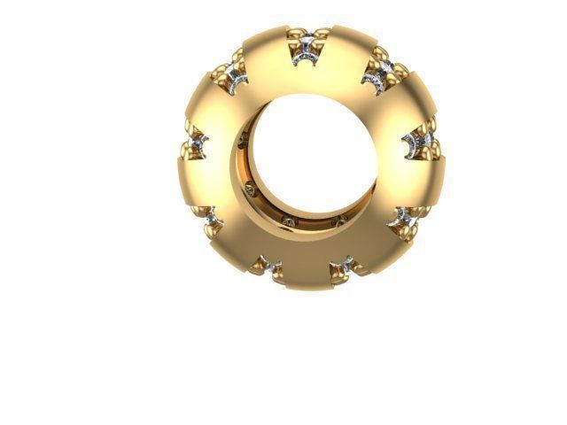 stony charm ball  3D print model_1