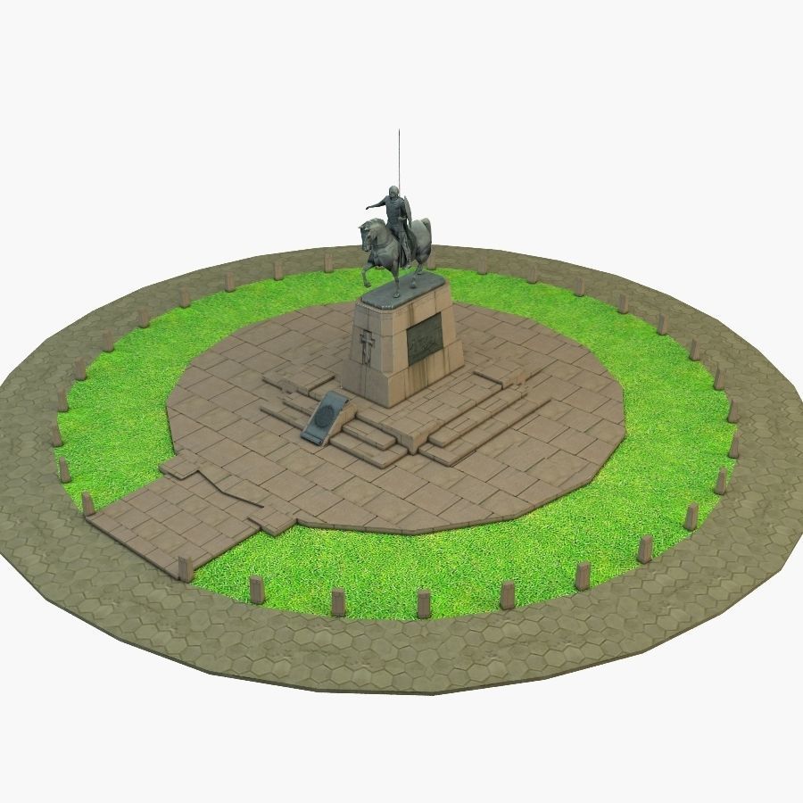 Alexander Nevsky Low-poly 3D model_10