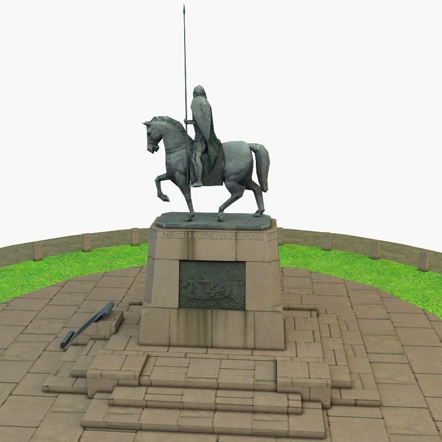 Alexander Nevsky Low-poly 3D model_5