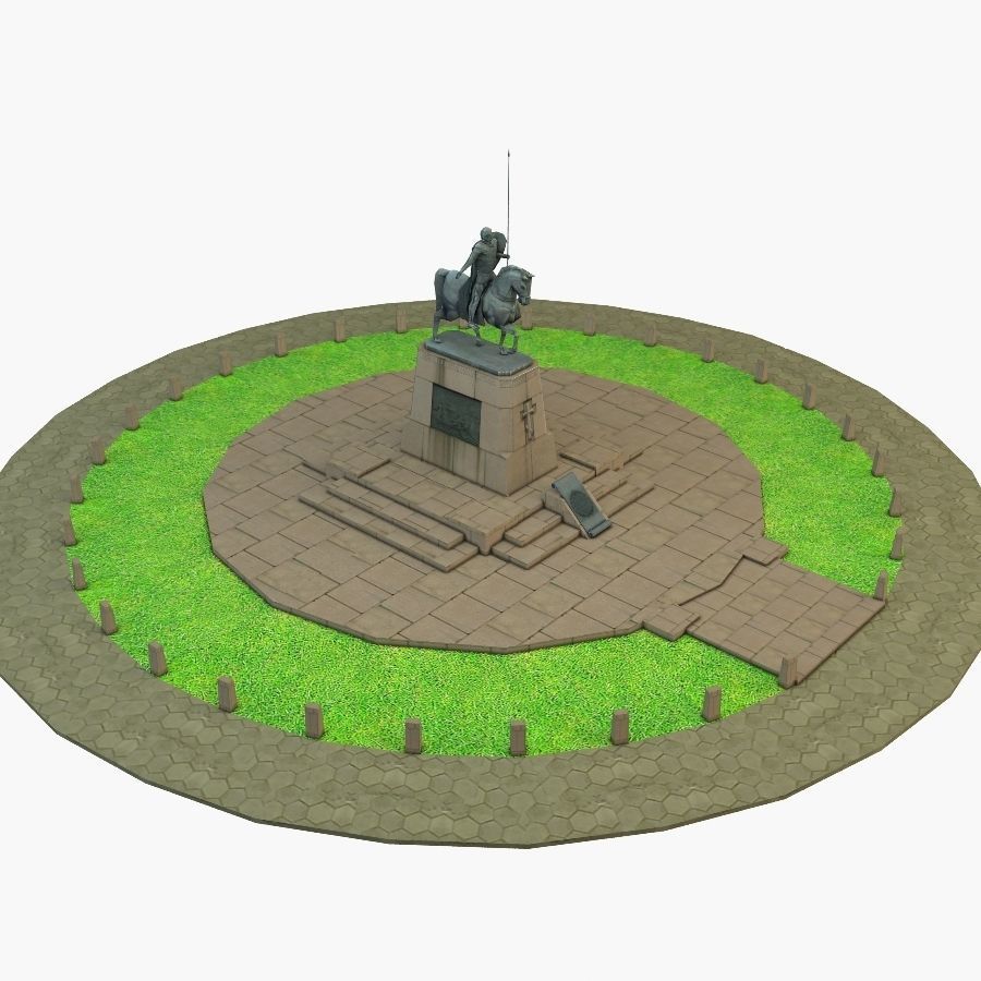Alexander Nevsky Low-poly 3D model_7