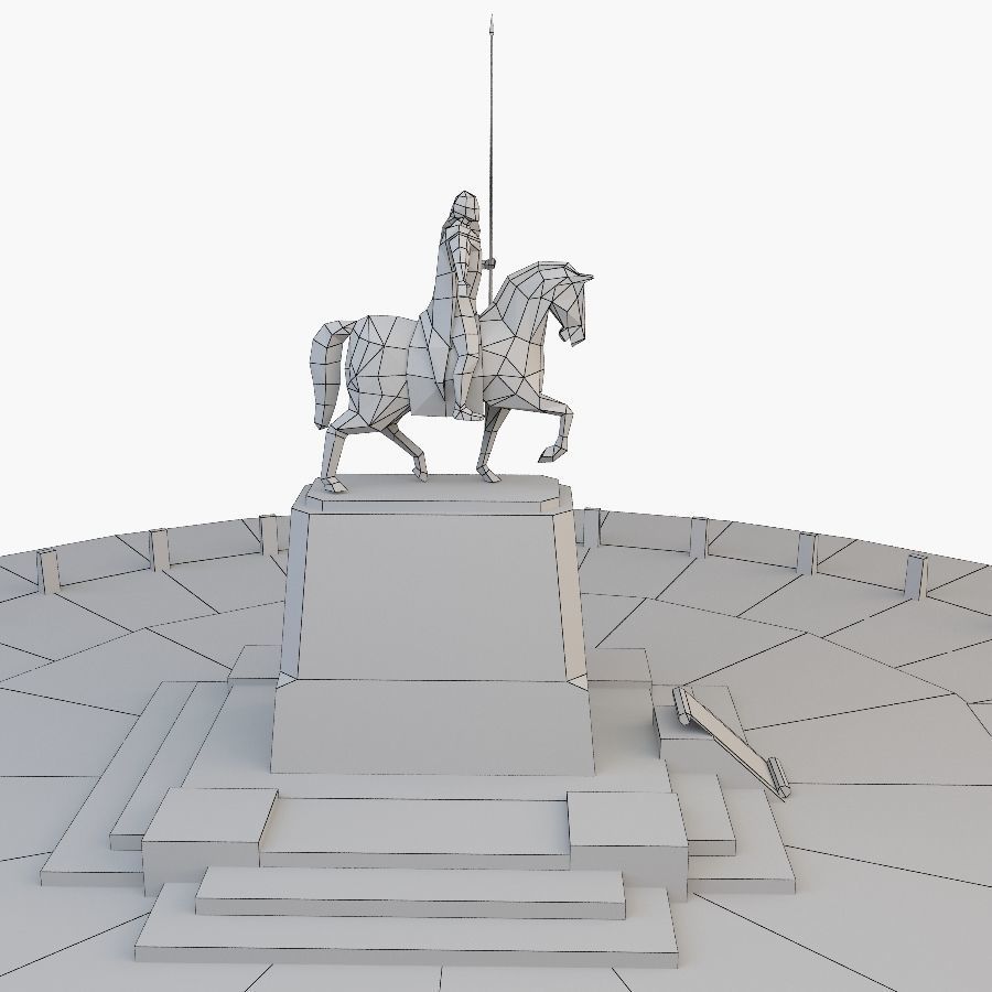 Alexander Nevsky Low-poly 3D model_8