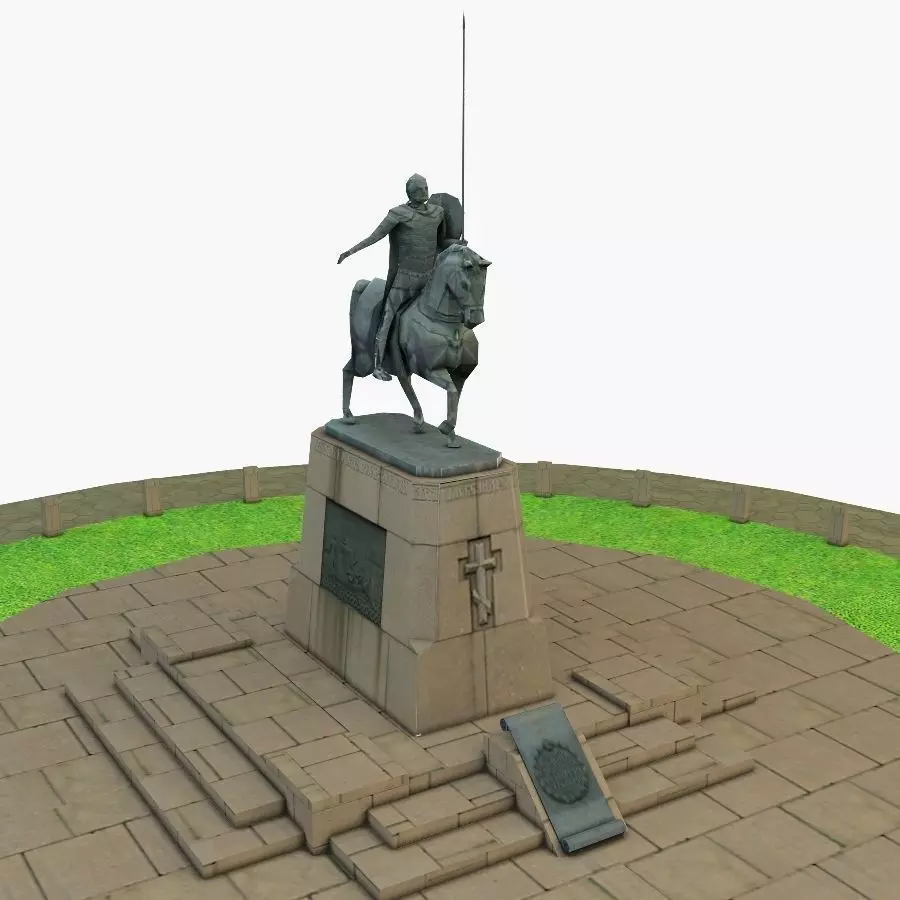 Alexander Nevsky Low-poly 3D model_0