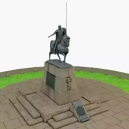 Alexander Nevsky Low-poly 3D model