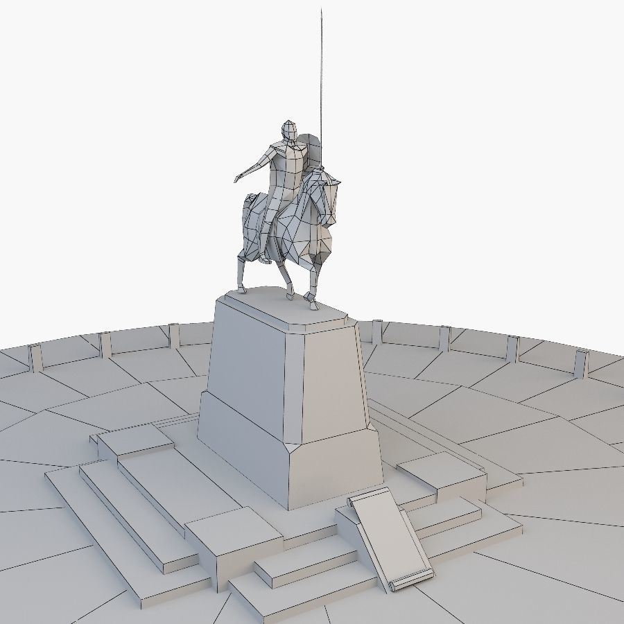 Alexander Nevsky Low-poly 3D model_2