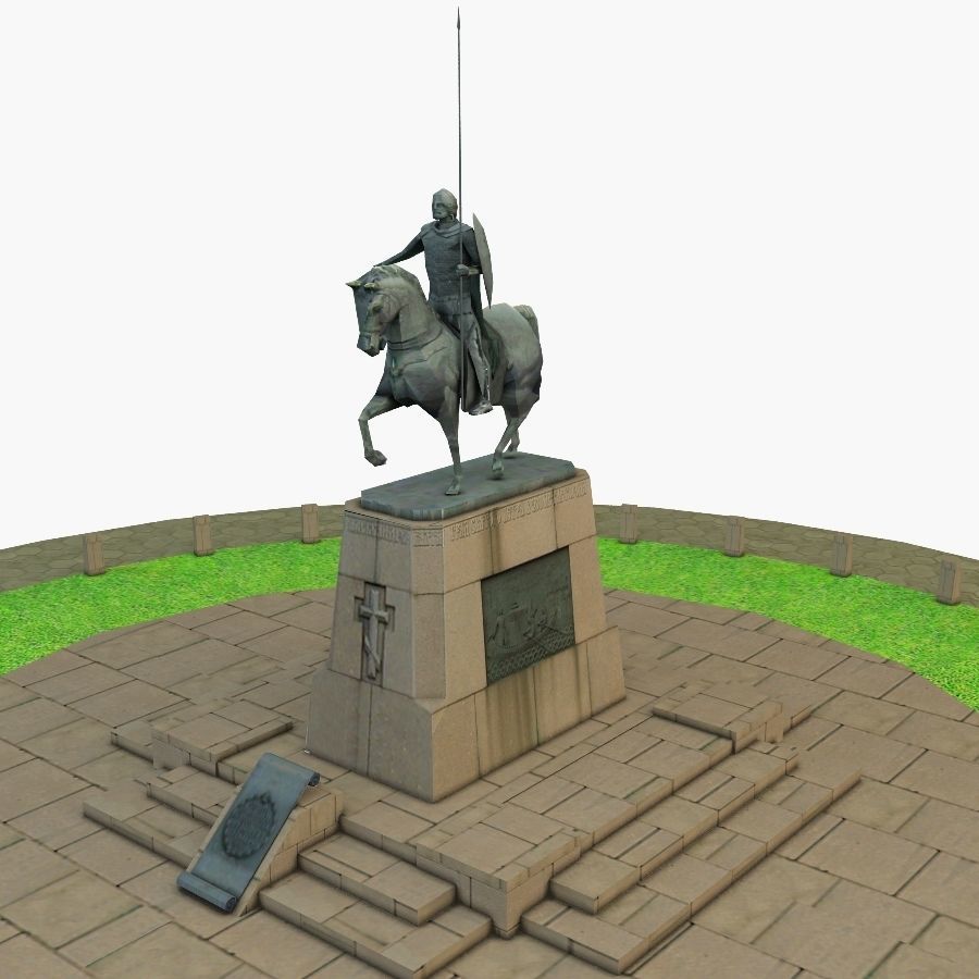 Alexander Nevsky Low-poly 3D model_4