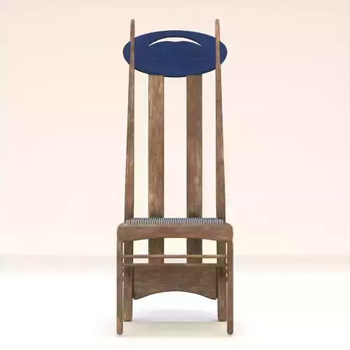 Arts and Crafts Argyle Chair Charles Rennie Mackintosh 3D model
