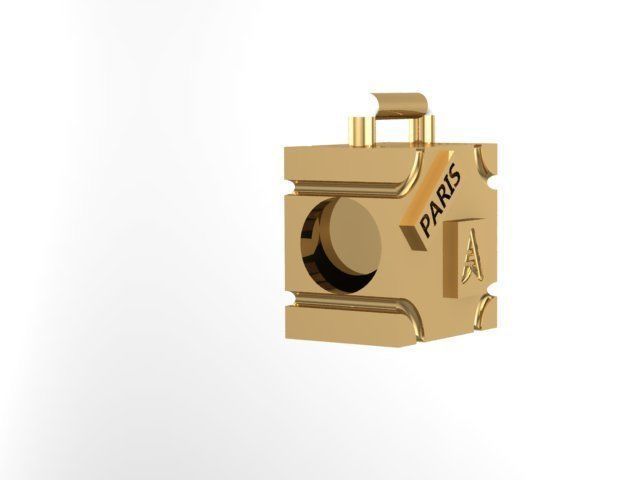 travel charm ball  3D print model_1