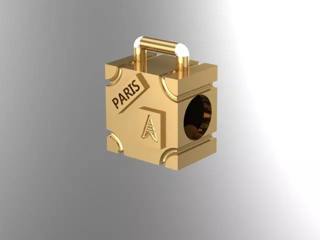 travel charm ball  3D print model_0