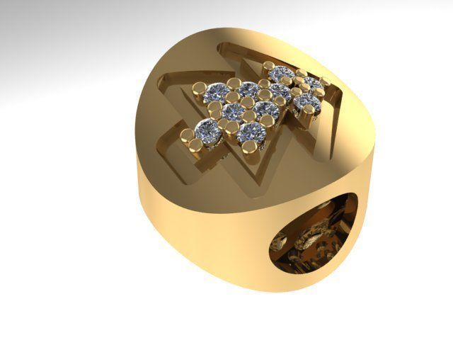 christmas pine charm ball  3D print model
