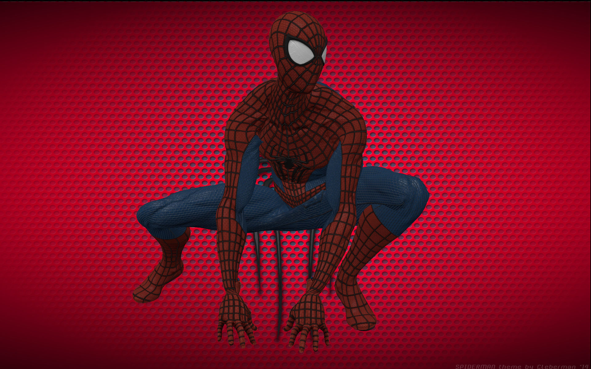 emptyness two spider - man figures 3D model_2