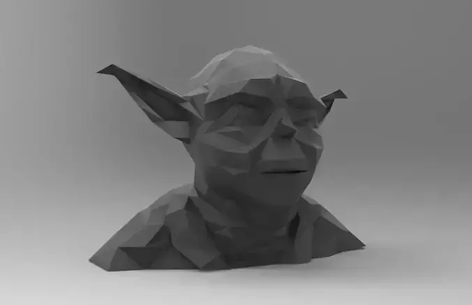 Star Wars Yoda Bust 3D print model