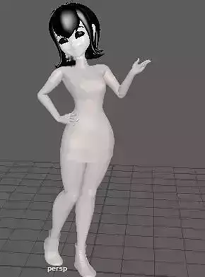 Mavis animated girl in dress