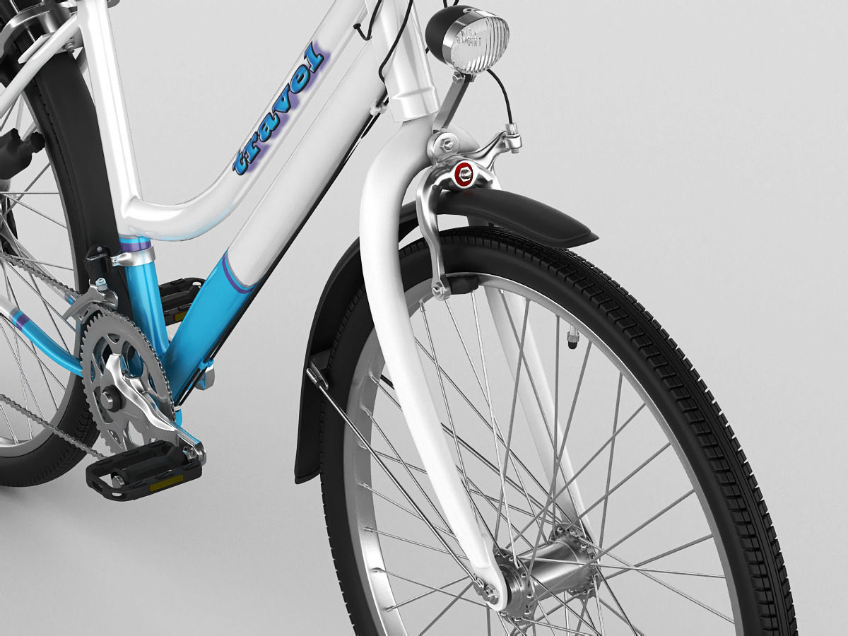 Generic woman s bicycle 3D model_6