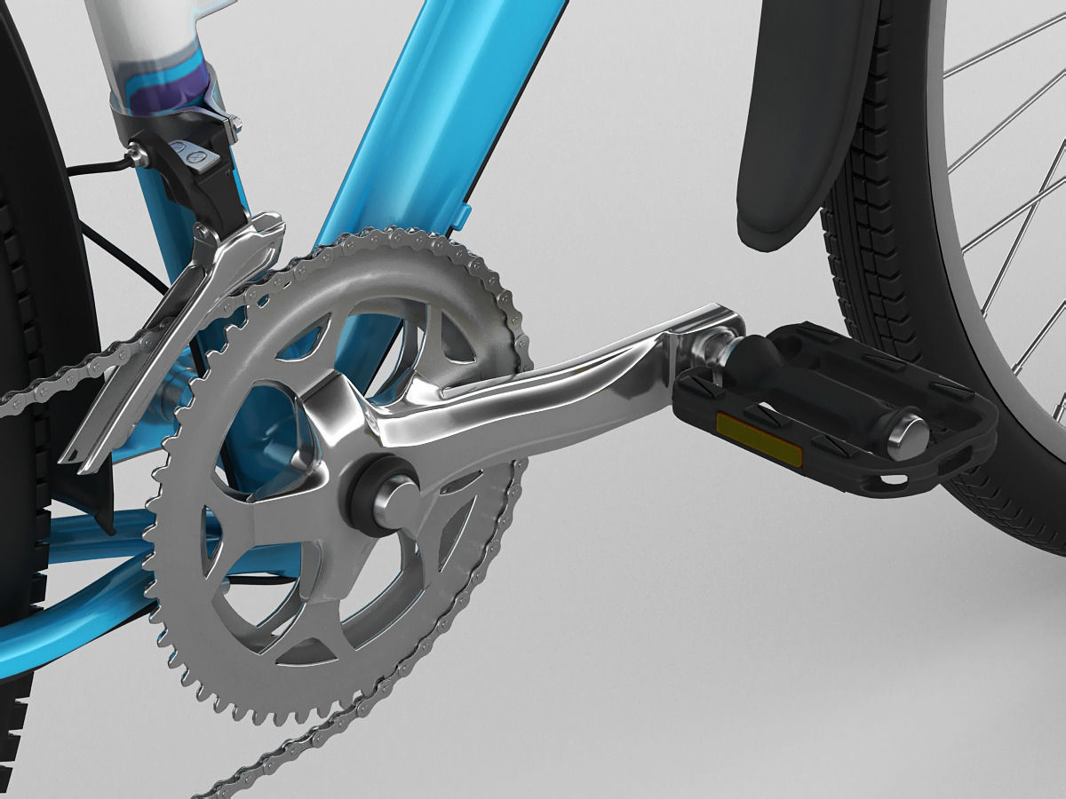 Generic woman s bicycle 3D model_8