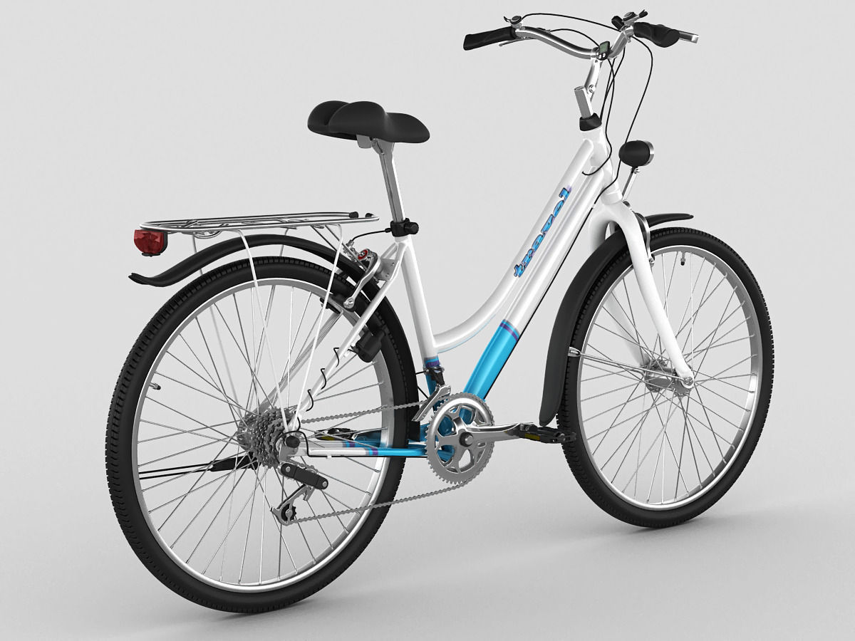 Generic woman s bicycle 3D model_1