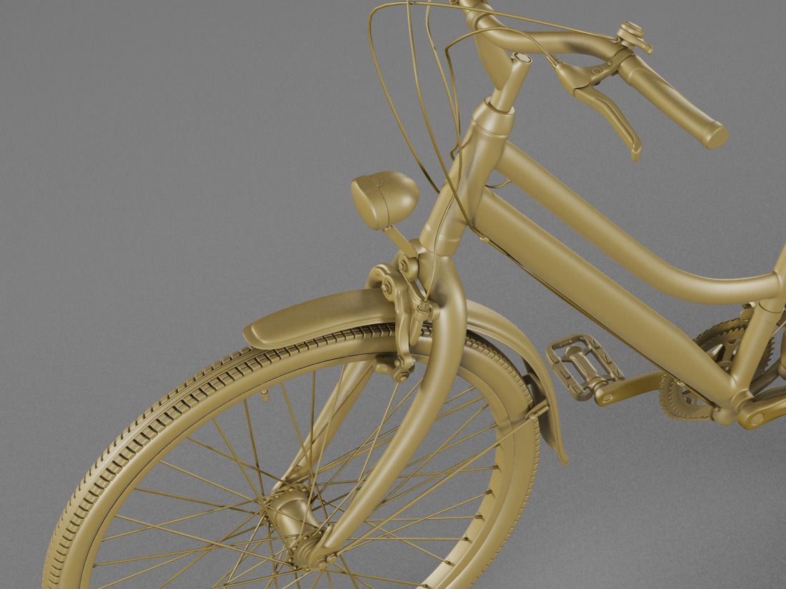 Generic woman s bicycle 3D model_13
