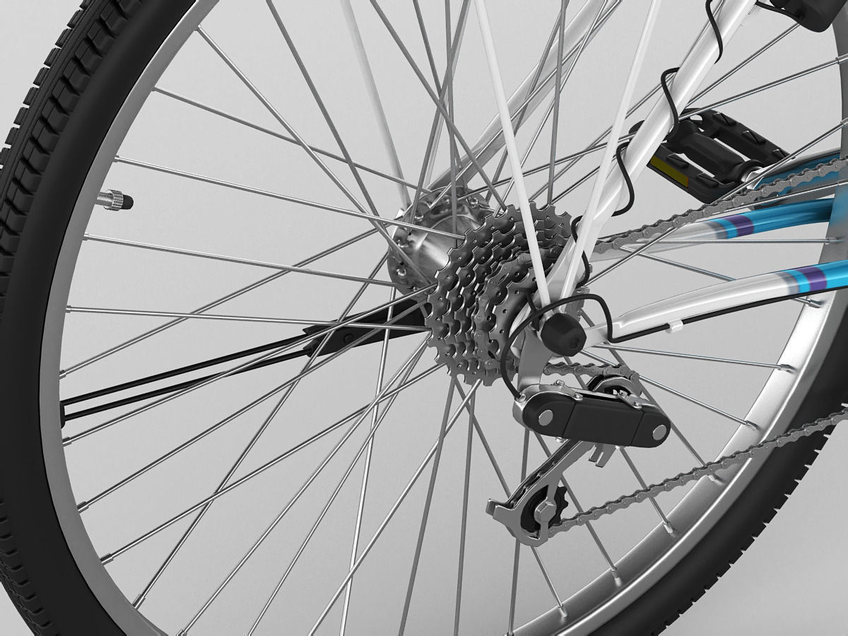 Generic woman s bicycle 3D model_7