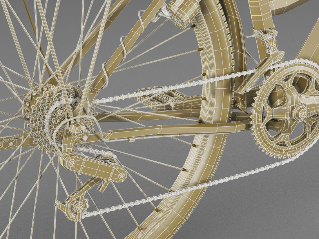 Generic woman s bicycle 3D model_17