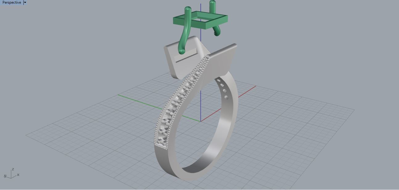 Princess Ring 3D print model_2