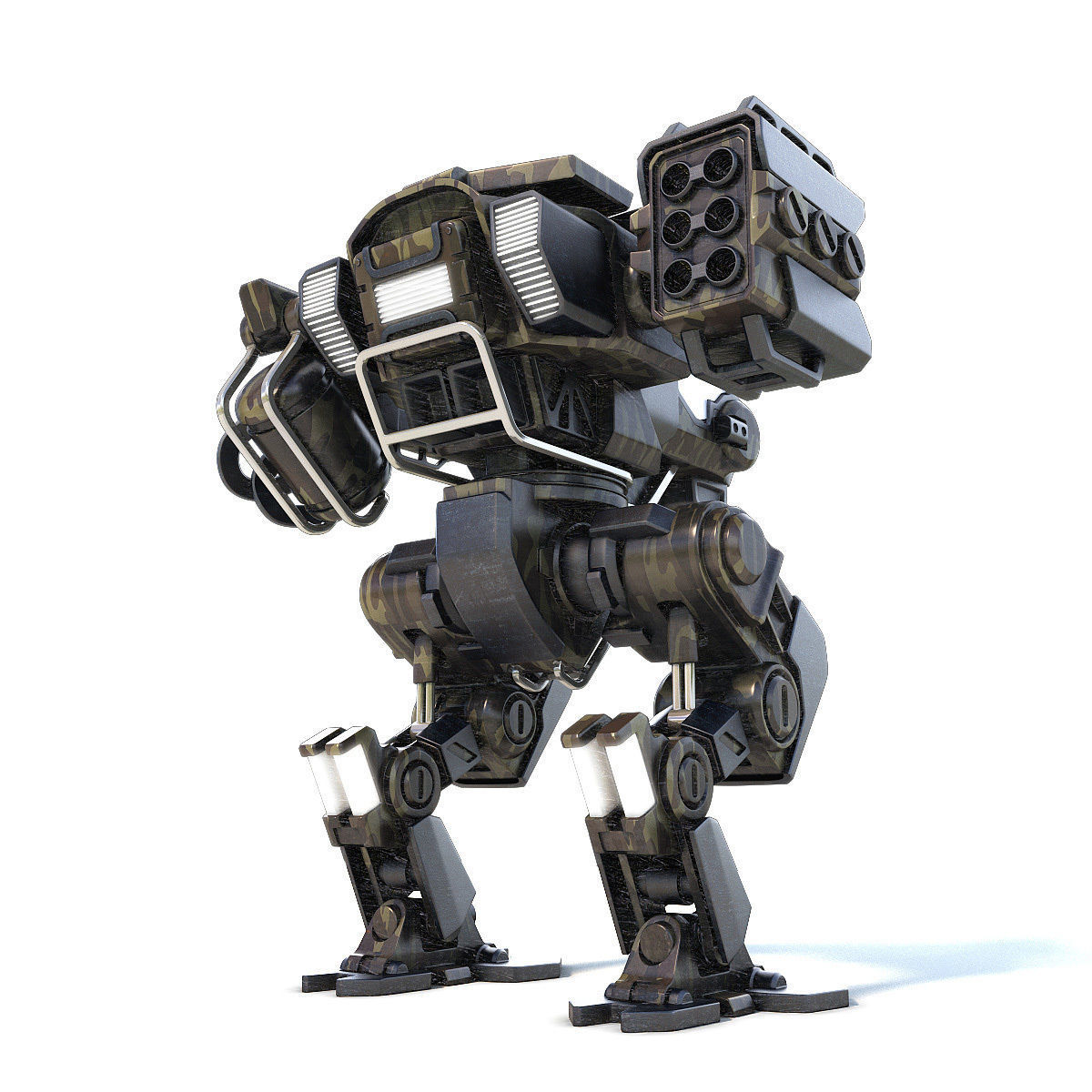Military robots set 4in1 3D model_2