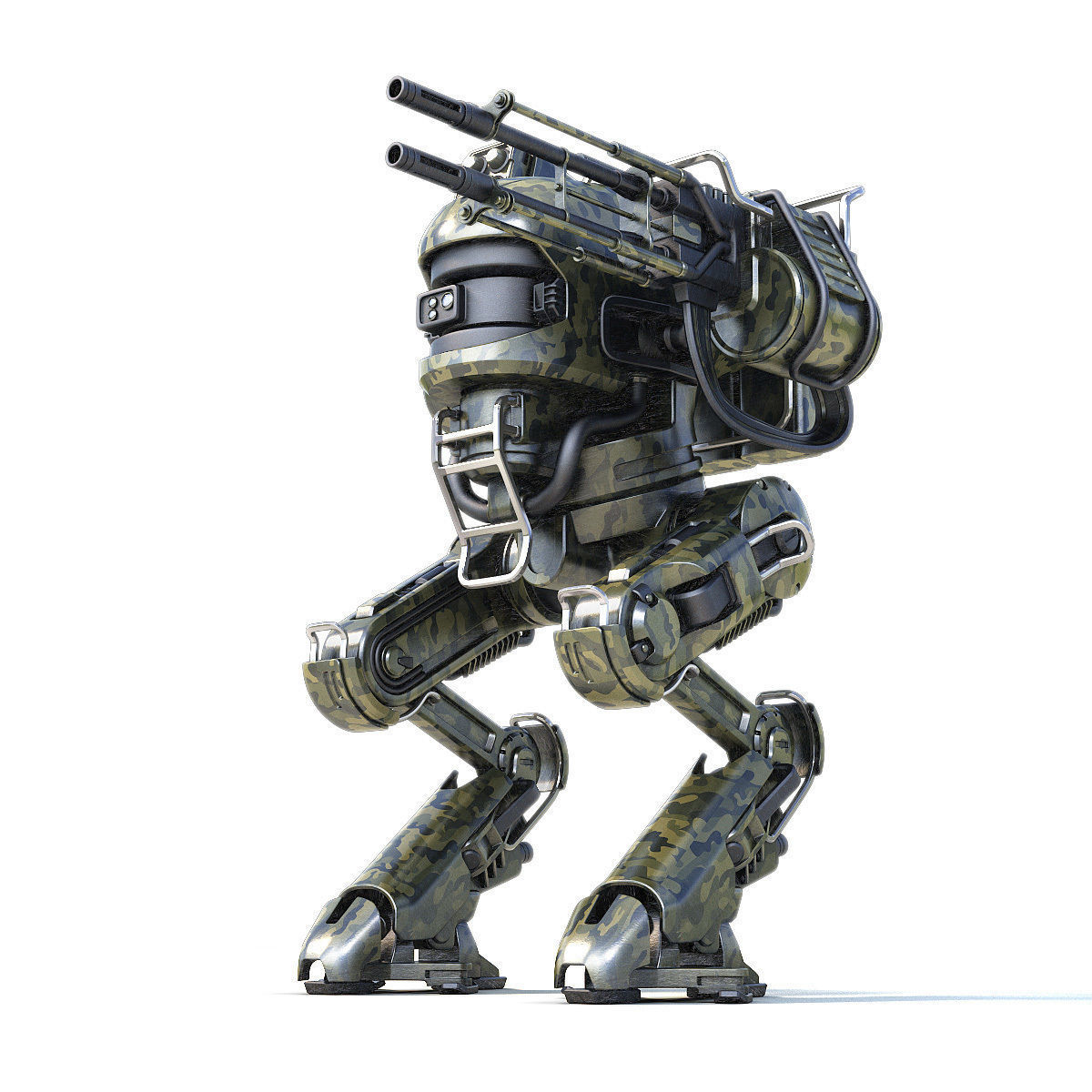 Military robots set 4in1 3D model_4