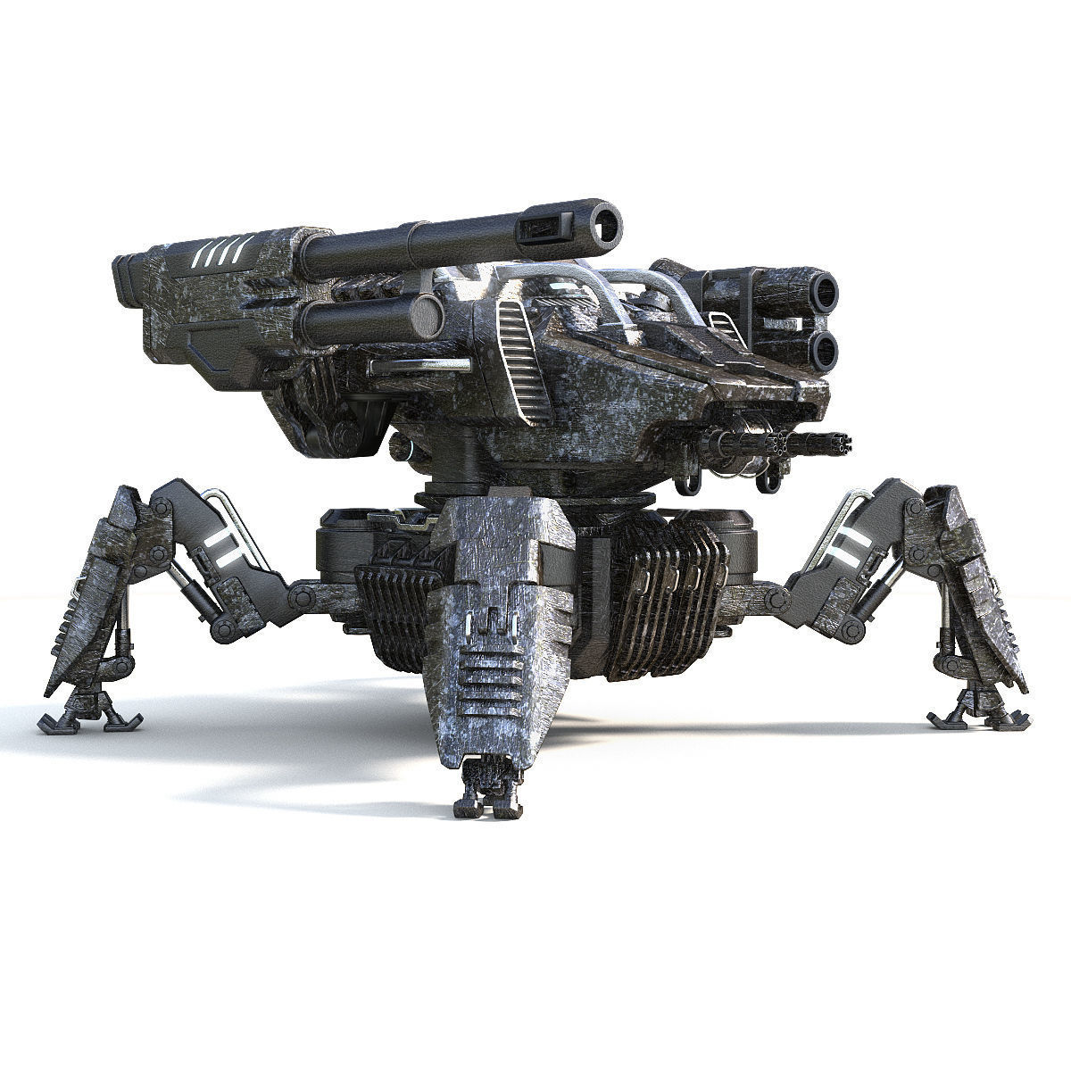 Military robots set 4in1 3D model_10