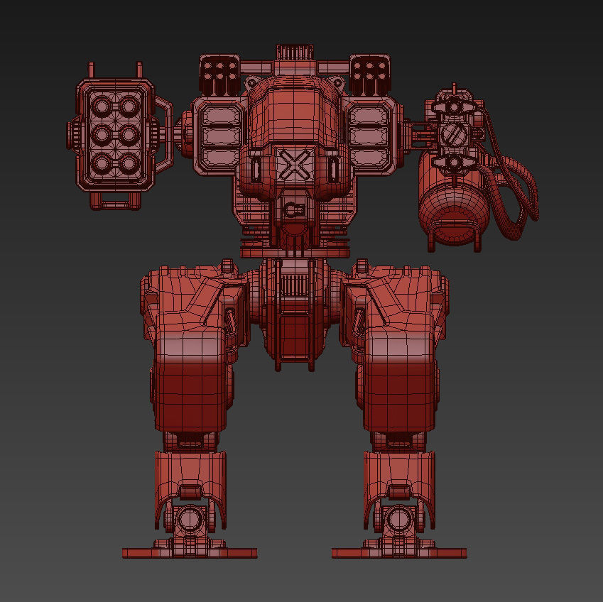 Robot warrior 3D model_14